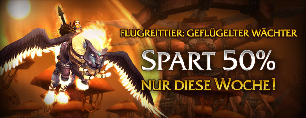 50 % Rabatt auf den Geflügelten Wächter - Nur diese Woche!