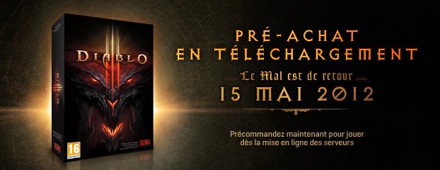 Diablo III sortira le 15 mai : précommandez-le en téléchargement dès maintenant !