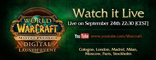 Mists of Pandaria European Digital Launch Event Announced
