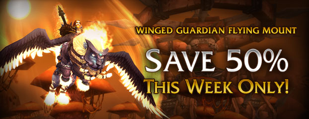 Winged Guardian Mount 50% Off – This Week Only