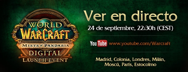 Eventos del lanzamiento de Mists of Pandaria en Europa