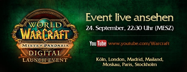 Schaut den Livestream der Premierenfeier von Mists of Pandaria