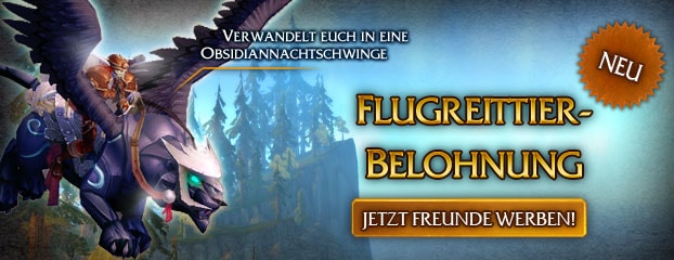 Neues „Werbt einen Freund“-Reittier – Obsidiannachtschwinge