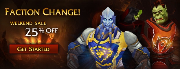 Weekend Sale – 25% Off Faction Change