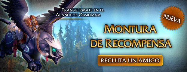 Nueva montura de Recluta un amigo: alanoche obsidiana